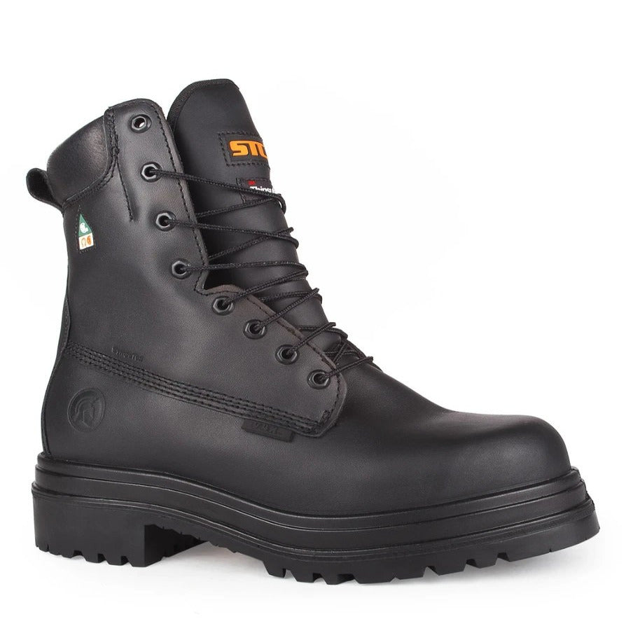 Leather upper work boots on sale